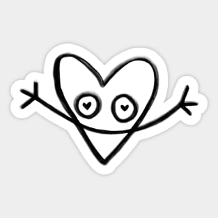 Happy heart Sticker